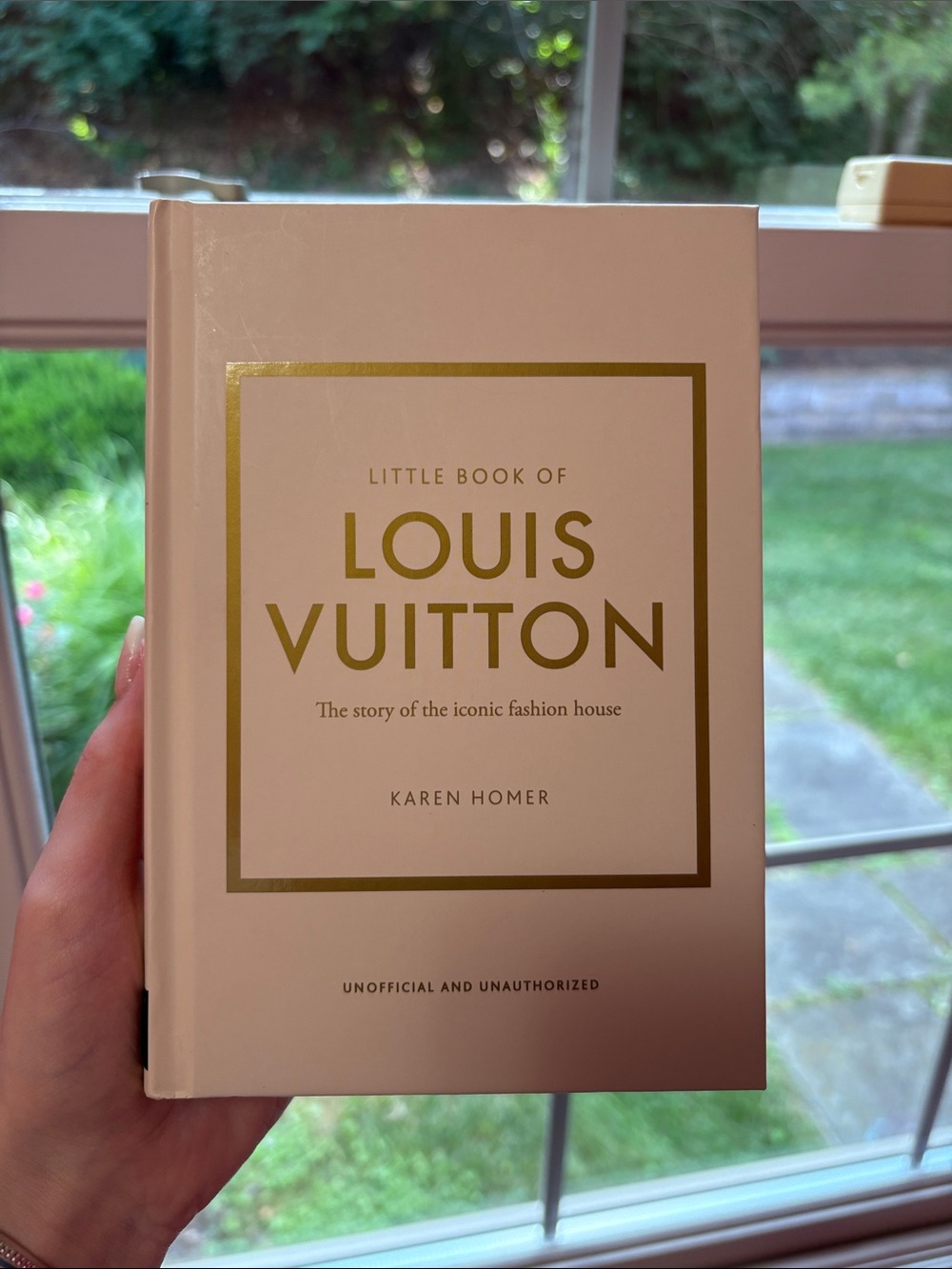 Little Book of Louis Vuitton White and Gold Decorative Book